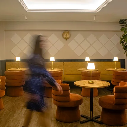 Reforma de restaurante Madrid — proyecto MADCUZ, segundo espacio Sinpar Studio