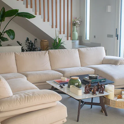 Interiorismo residencial Madrid — proyecto TOLVASA, salón diseñado por Sinpar Studio